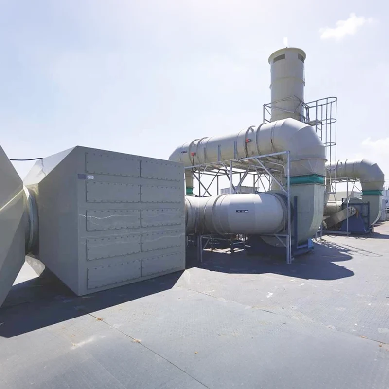 Equipamento fotovoltaico para tratamento de gases residuais orgânicos